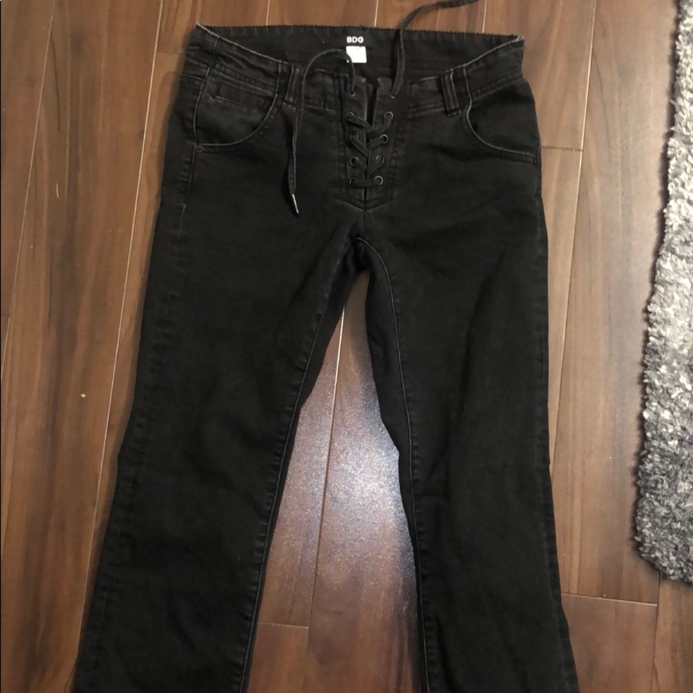 BDG Size 25 tie jeans black